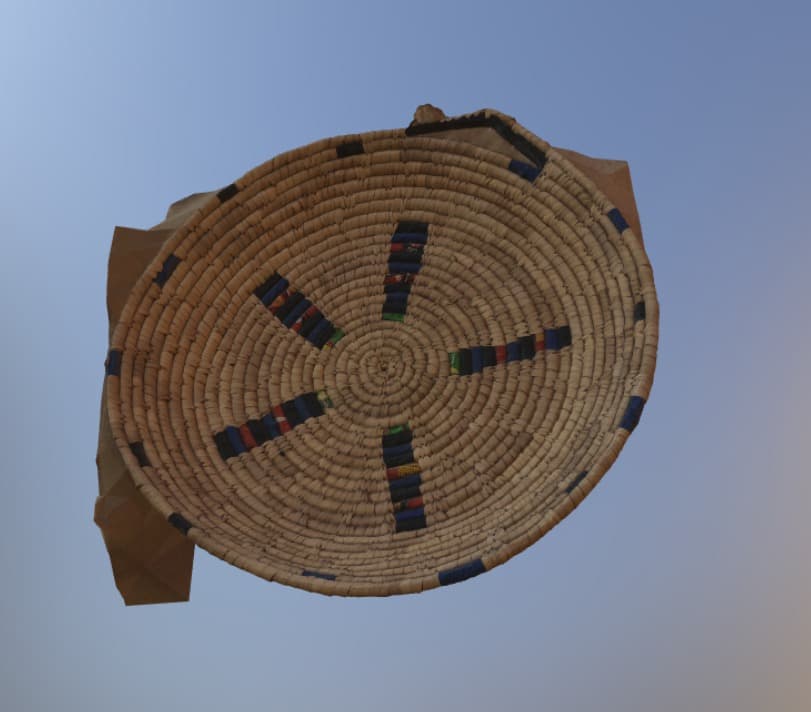 Ancient Mesopotamian wooden food serving tray artifact