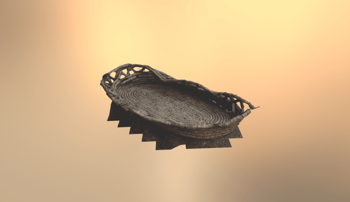 Traditional Karook baby cradle