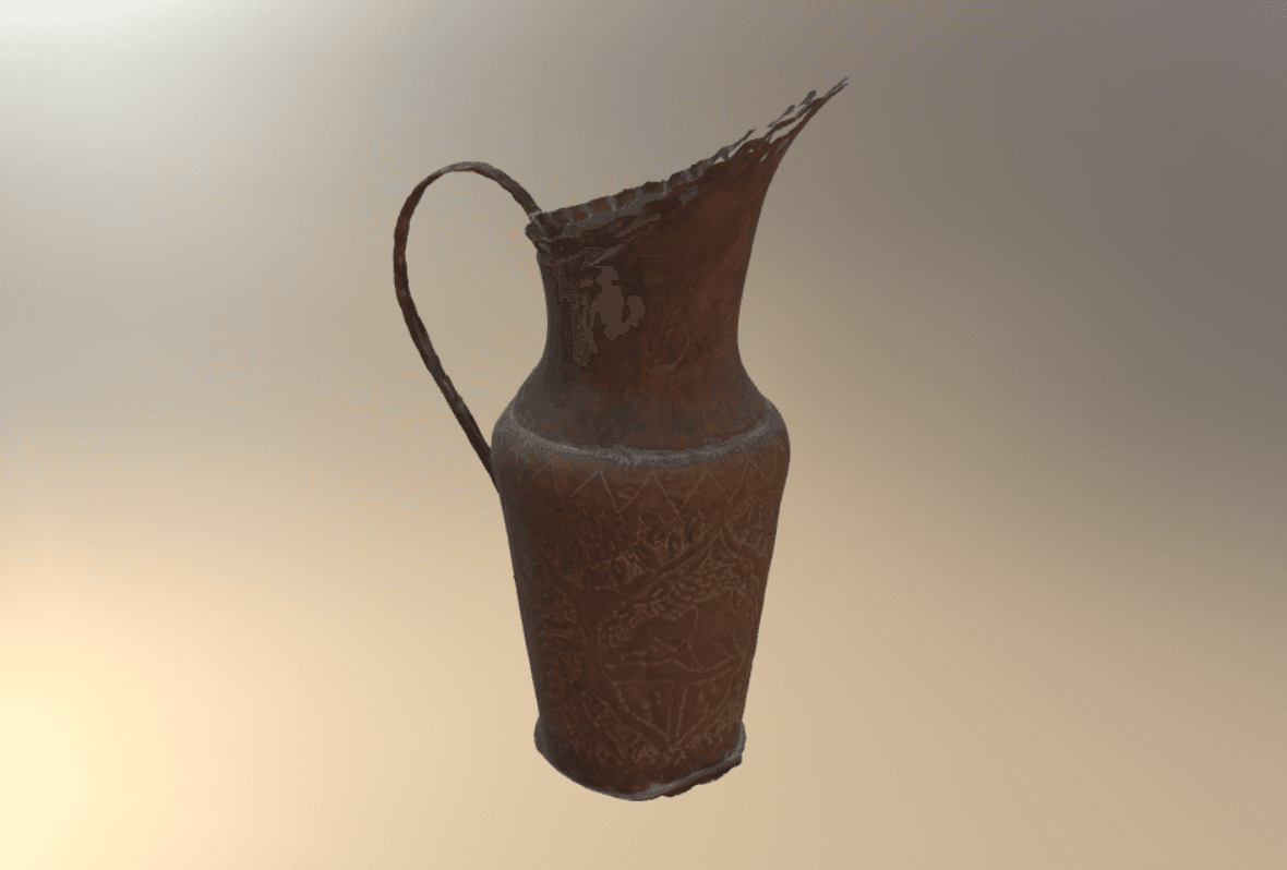 Ceramic water jug artifact